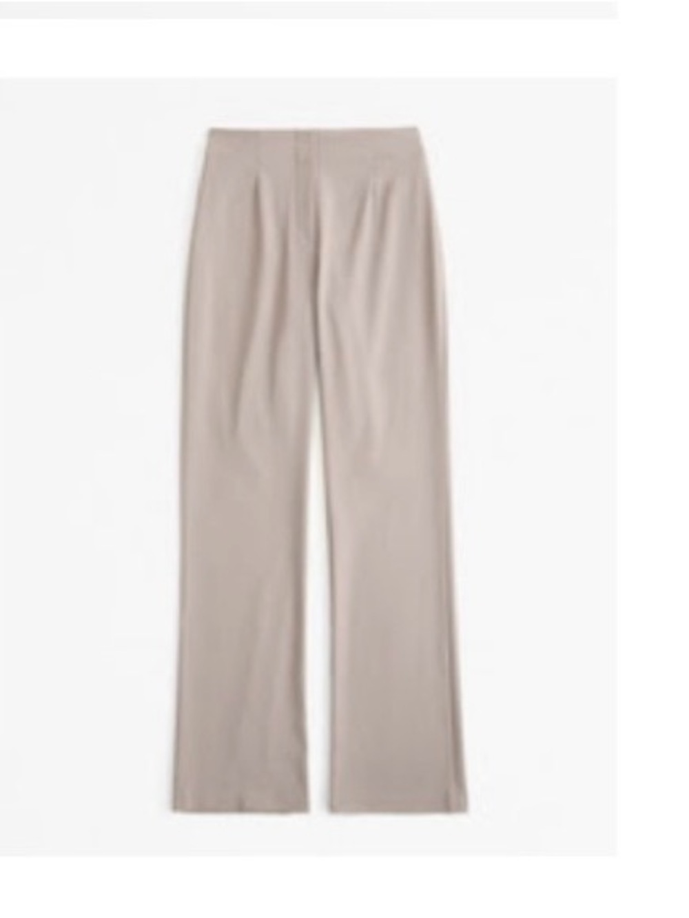 Abercrombie High Rise Slim Boot Trouser Women’s Wide-Leg Pull-On Pants in Taupe